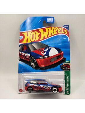 Hot Wheels Honda Civic Custom Blue Red HW Reverse Rake JDM 2025 5/5 20/250